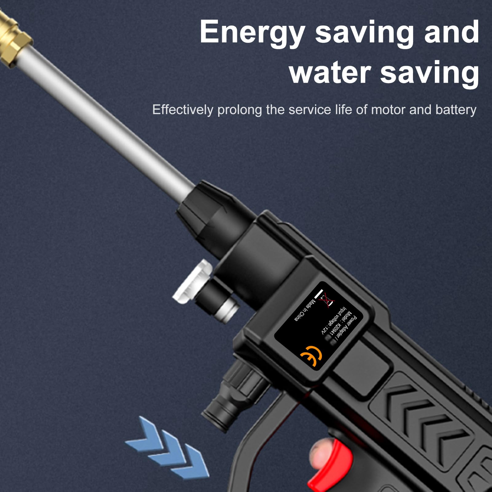 Shkalacar Idropulitrice Portatile 60 Bar 300W, Idropulitrice Batteria Alta Potenza con Batteria Ricaricabile Ugelli 5in1, Senza Fili per l'irrigazione, Pulizia, Auto, Pavimento