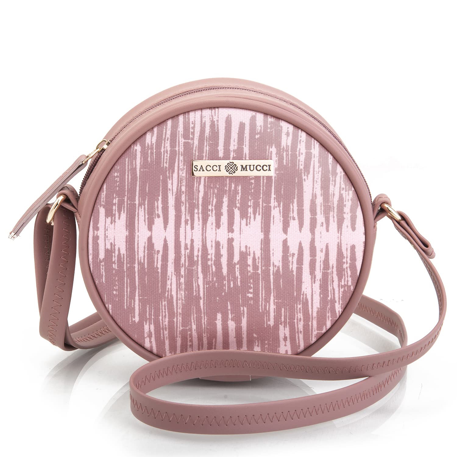 See full amazon price history chart for SACCI MUCCI Round Sling Crossbody Bag for girls and women | Vegan leather, Stylish, Sturdy, Zip closure with Adjustable Straps - Bamboo Tie Dye (Blush) SACCI MUCCI Round Sling Crossbody Bag for girls and women | Vegan leather, Stylish, Sturdy, Zip closure with Adjustable Straps - Bamboo Tie Dye (Blush) (B0C2QDXVJJ) Amazon Price History, Amazon Price Tracker
