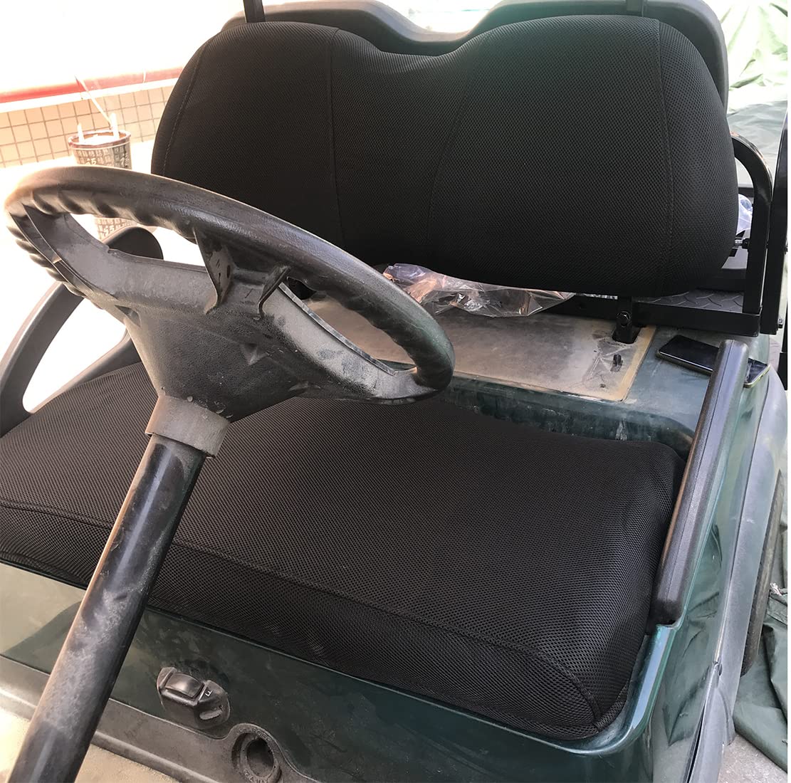 Amazon.co.jp: ゴルフカートシートカバー ポリエステルメッシュシート