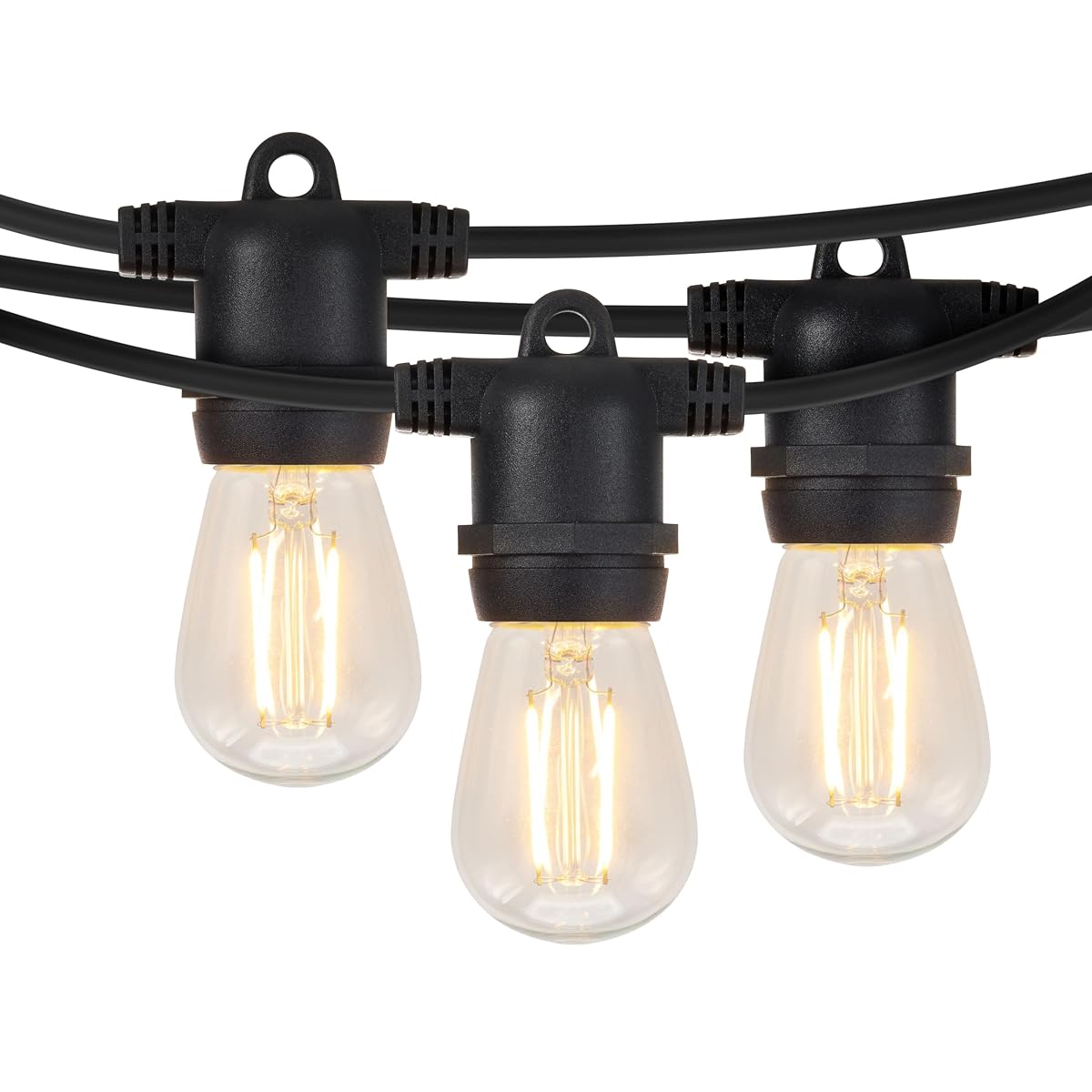 Brightech Ambience Pro 105Ft Led String Lights - 1W Commercial Grade Patio