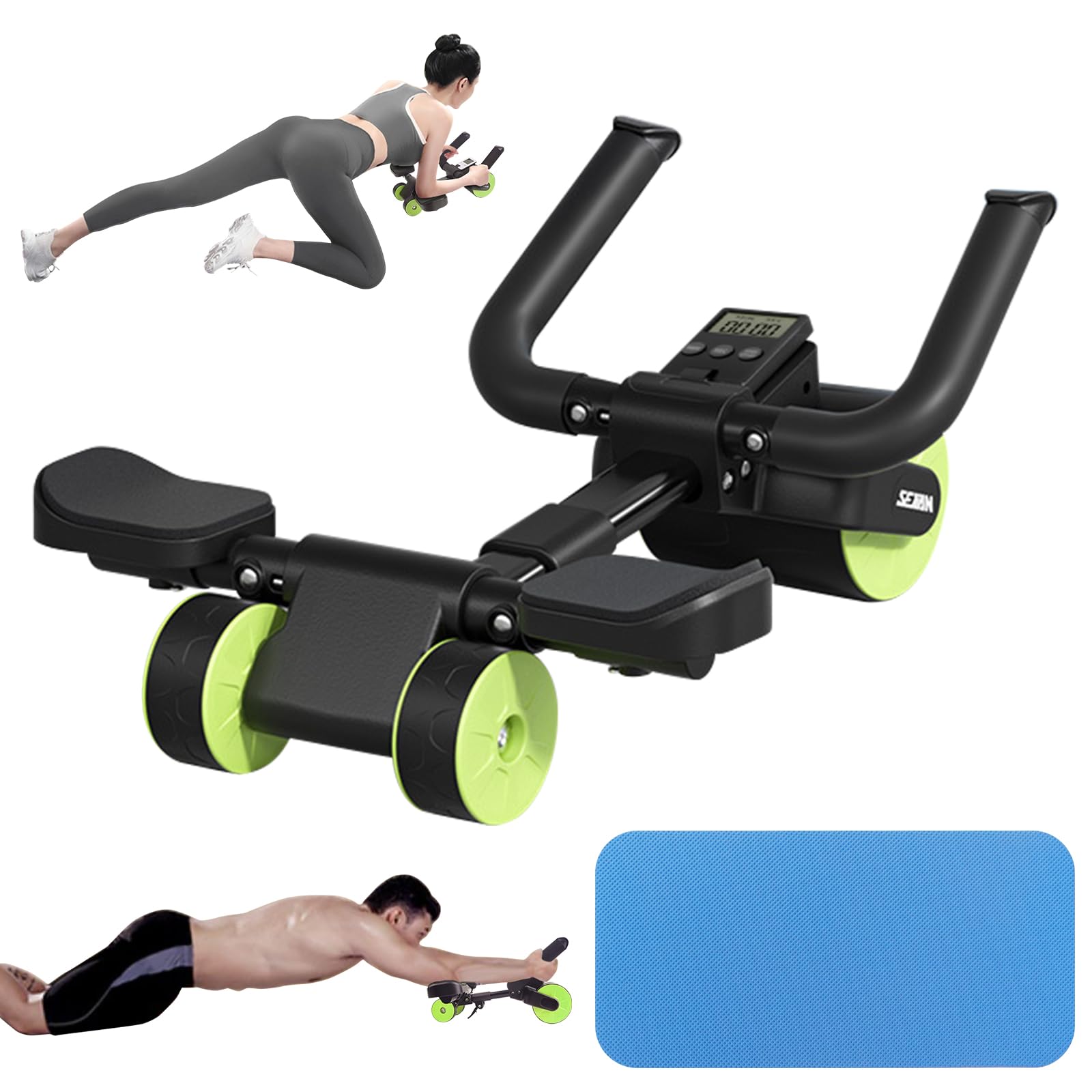 Bnlei Abdominal Wheel, Ab Roller for Abdominal Exercise Machine, Abs Workout Equipment, Core Strengthening Trainer Fitness Belly Training