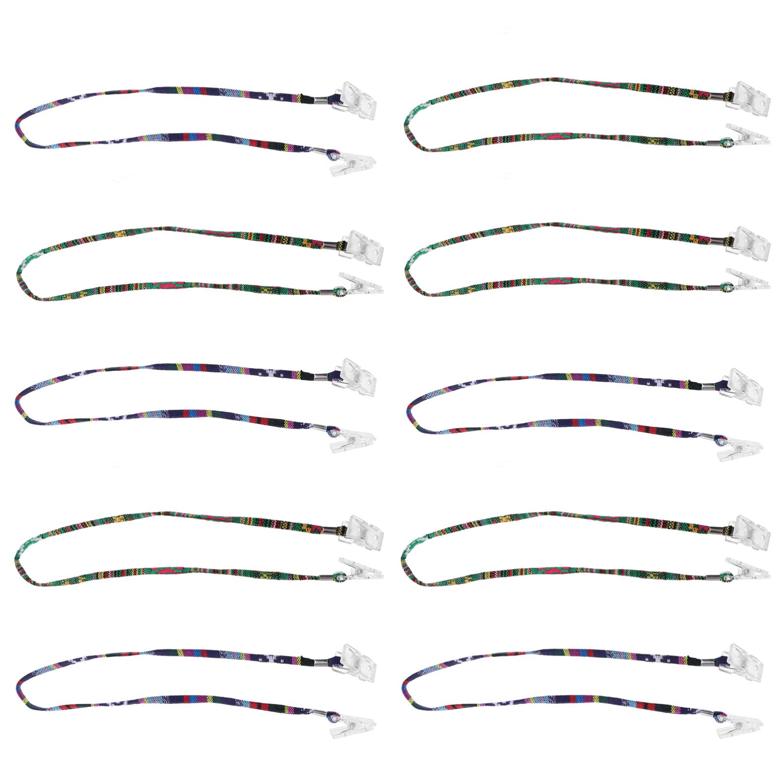 FUNOMOCYA Classic Elegant Napkin Clips for Adults 10pcs Bib Clips Chain Portable Dinner Napkin Holder for Stain