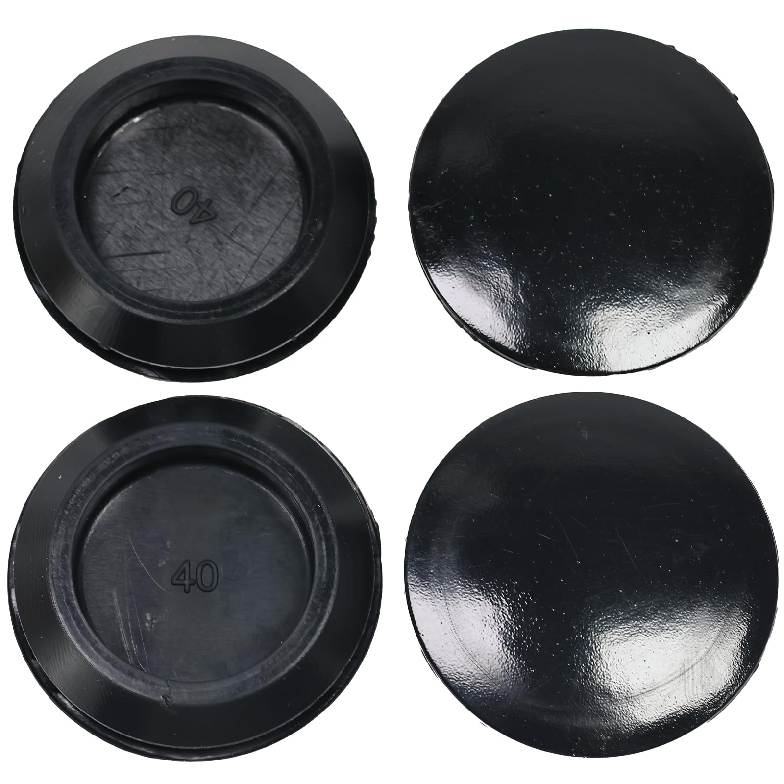 4 Pcs 40 mm Silicone Rubber Plugs for 40 mm (1-9/16") Round Holes