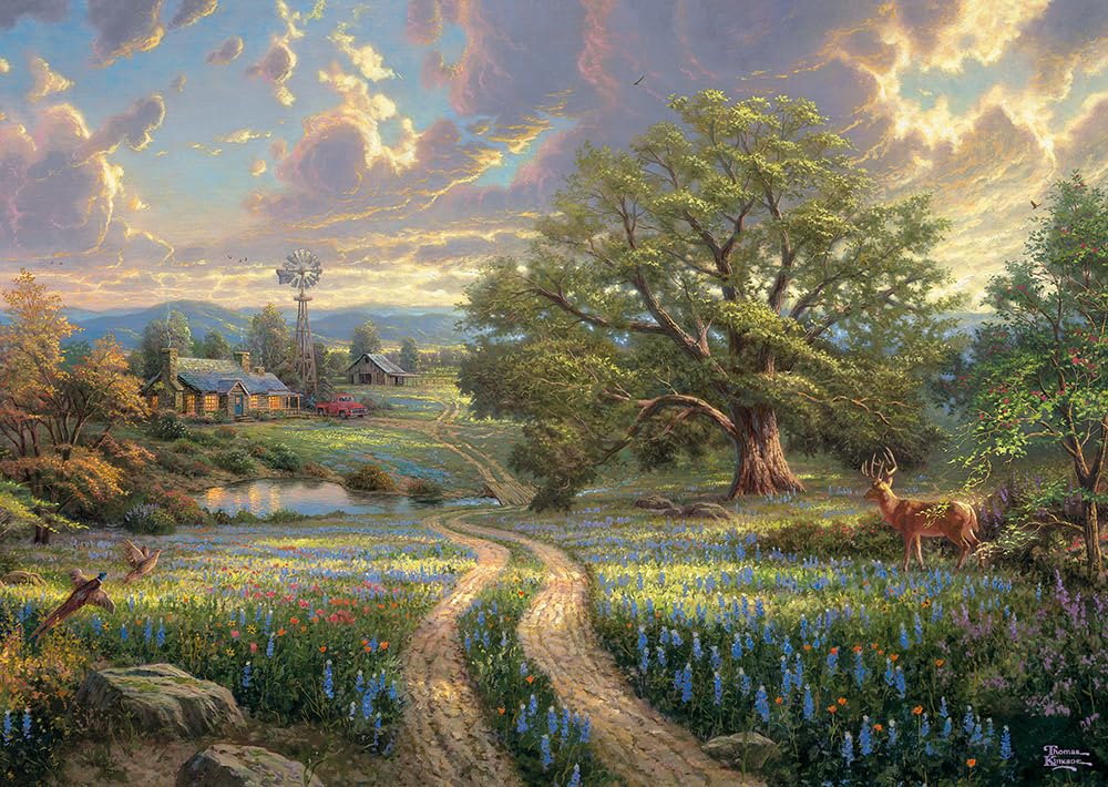 Schmidt Spiele - Thomas Kinkade : Country Living (1000pc) - Puzzle - Ages 12+