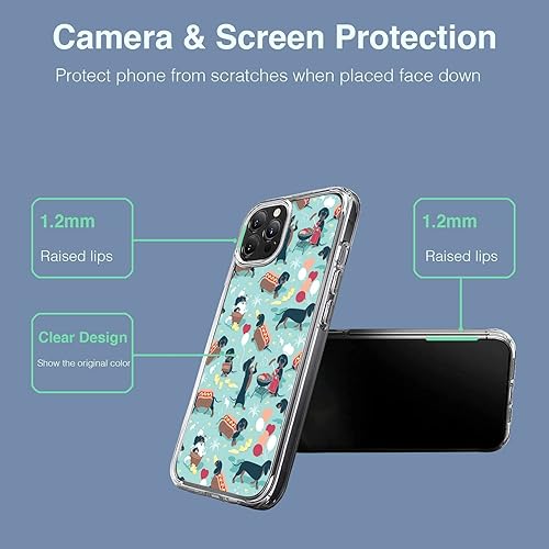 Miniatura 2 de Funda compatible con iPhone 13 Pro Max, diseño de perro salchicha con diseño divertido de perro salchicha Weiner, funda para iPhone, protección