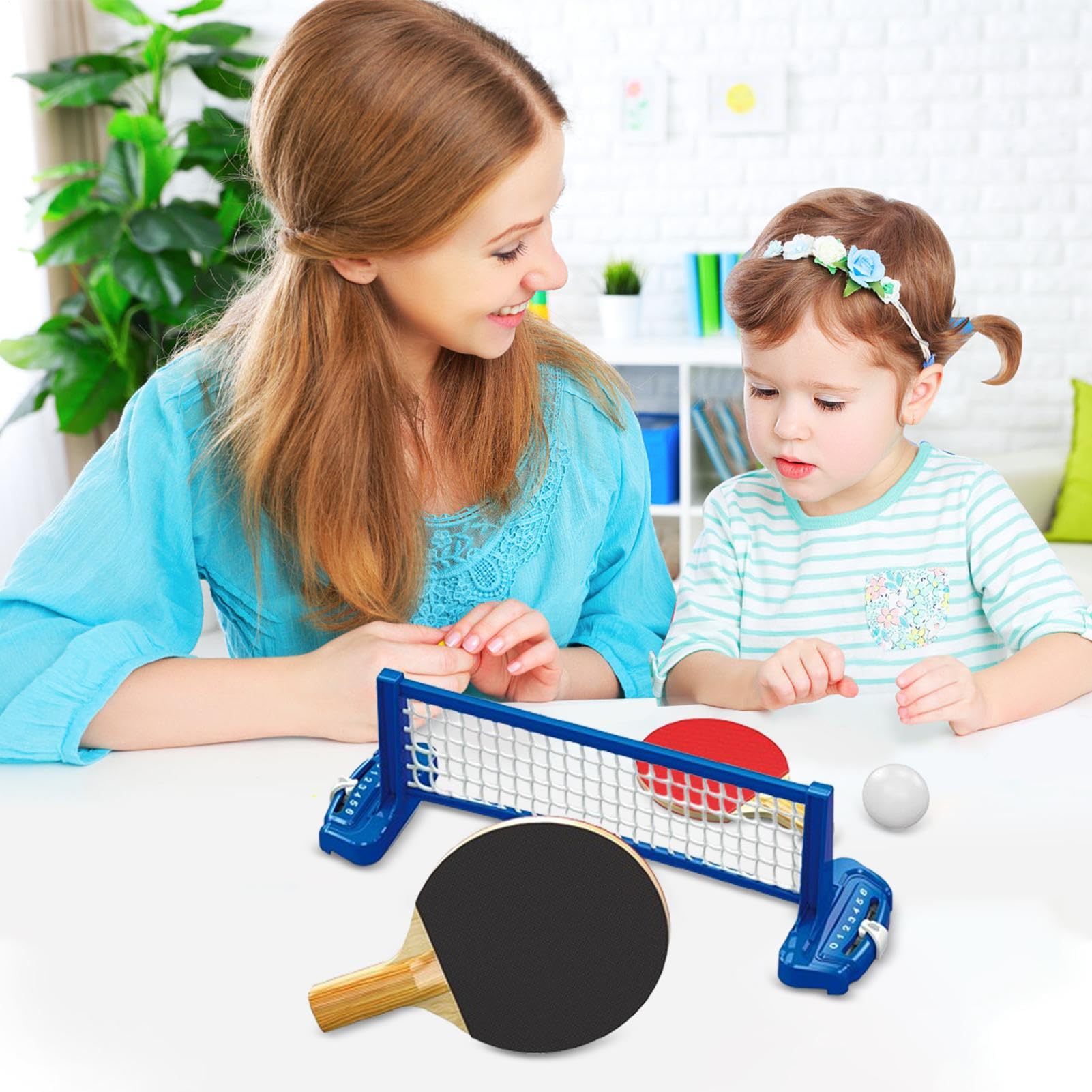Set Gioco Tennis Tavolo,Gioco Sportivo Con Pallina Da Tavolo | Gioco Interattivo Per Adulti Adolescenti Famiglia Feste Viaggio Casa Scuola Compleanno Intrattenimento Indoor