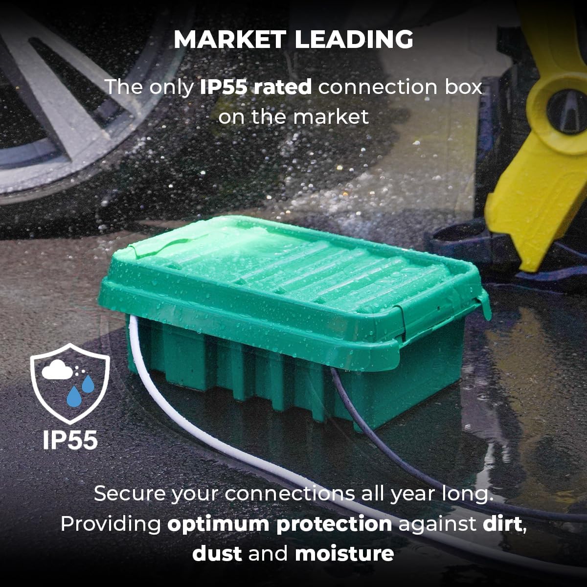 Dri-Box FL-1859-330G IP55 Weatherproof Box, Green, Large