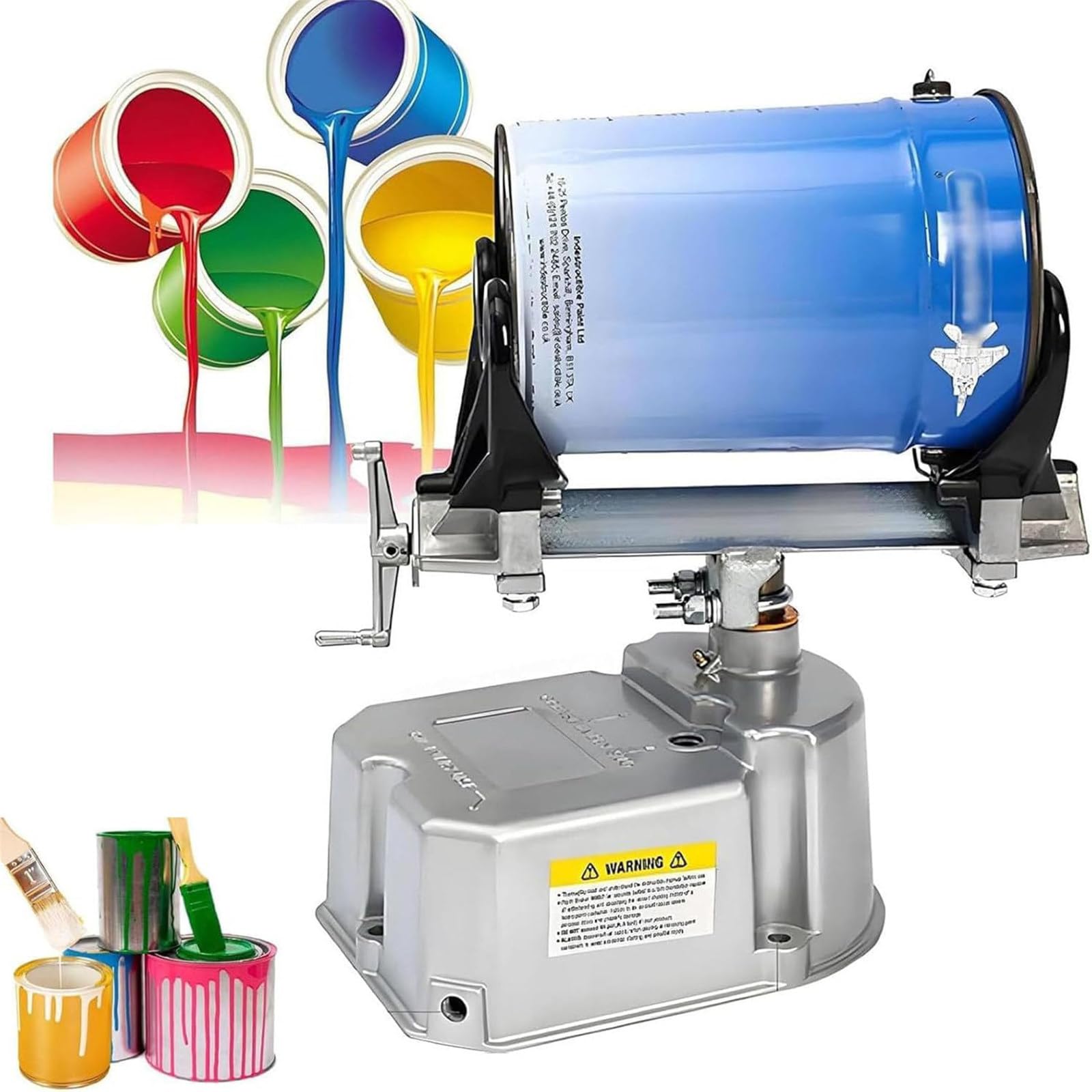 Mezclador de pintura neumática, 1-5 L, 0-500 oscilaciones/minuto, abrazadera ajustable, para mezcla de pintura y acuarela