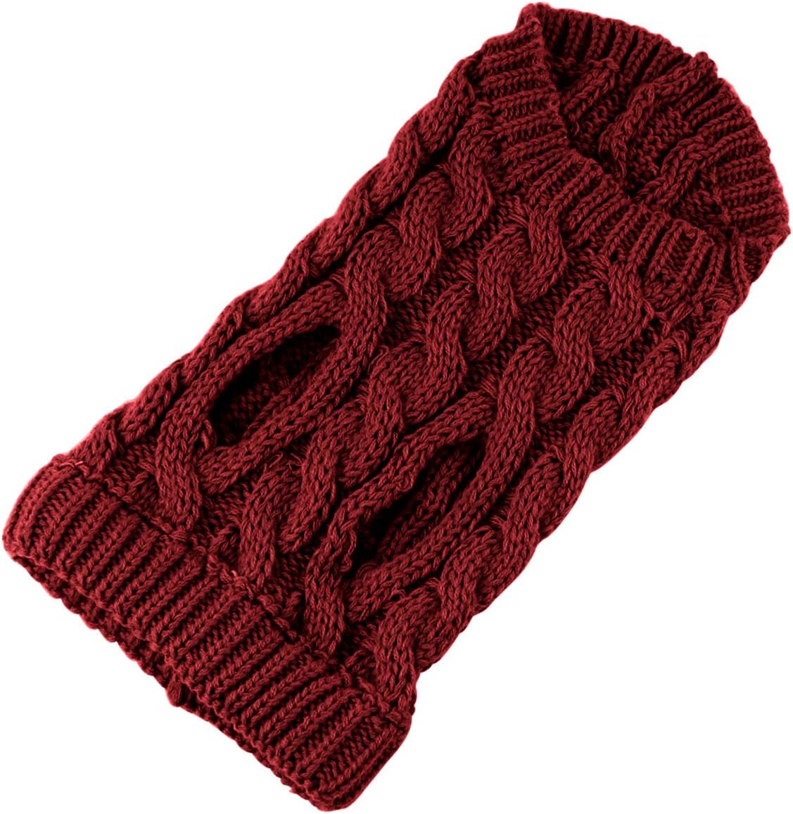 Petyoung Dog Sweater Vest Warm Coat, Pet Soft Knitting Wool Winter Sweaters Knitted Crochet Coat Clothes for Small Medium Dogs - Image 5