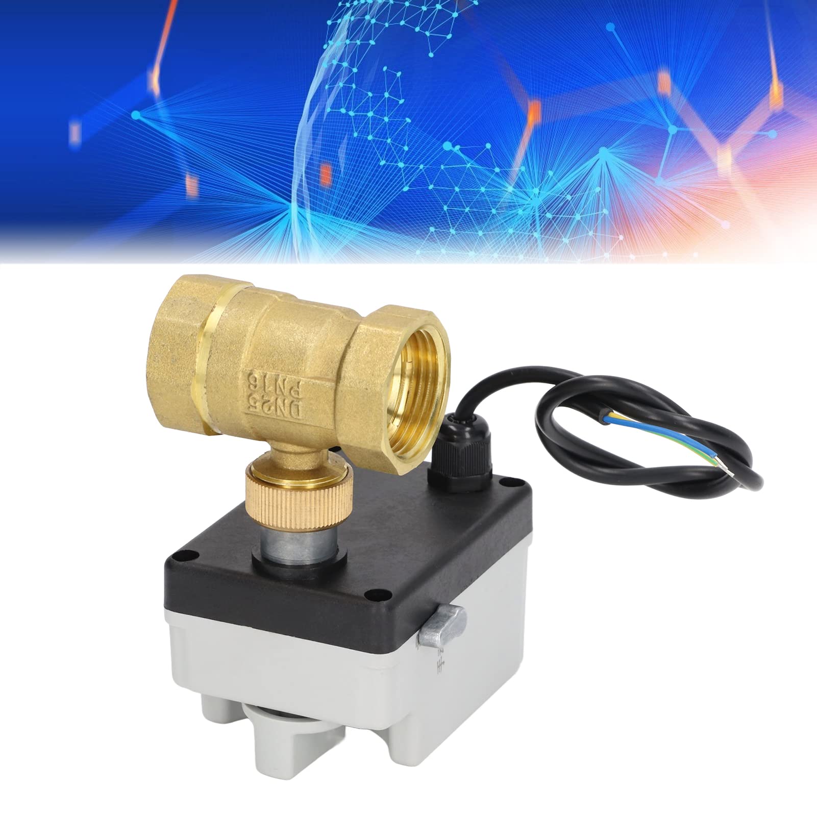Válvula de Bola Motorizada de Latón DN25 2 Alambre 2 Vías Normalmente AC220V para el Control de Agua