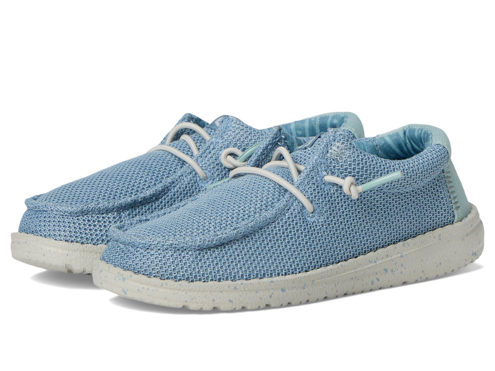 HEYDUDE Kids Men's Wally Stretch Sox (Little Kid/Big Kid) Cloud Blue/Dawn Blue 3 Little Kid Medium
