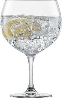 Schott Zwiesel Gin Tonic Bar Special Glass (Set of 4), Bulbous Long Drink Glasses for Gin Tonic, Dishwasher Safe Tritan Crystal Glasses, Made in Germany (Item No. 130002)