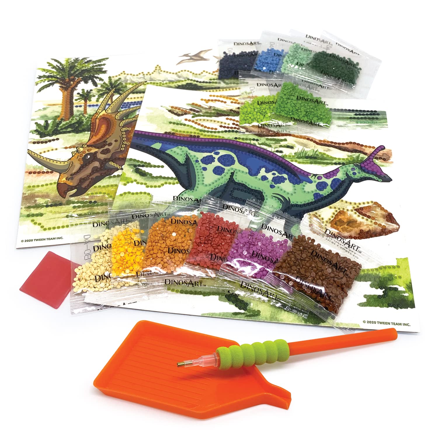 アート　ディノス Amazon.com: Dinos Art DA15051 DinosArt Dazzle-by-Number : Toys & Games