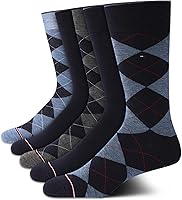 Tommy Hilfiger Men's THM 5-Pack Trouser Crew Socks - Premium Rayon Blend for All-Day Comfort & Durability