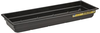 Justrite 28715 EcoPolyBlend Polyethylene Spill Tray, 46" Width x 5-1/2" Height x 16" Depth, Green, 46" W x 5-1/2" H x 16" D