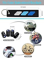 Vista 6 de Marco de matrícula de aluminio tricolor de 3 colores compatible con vehículo Toyota, camión, remolque, SUV. (Blanco Azul-01)