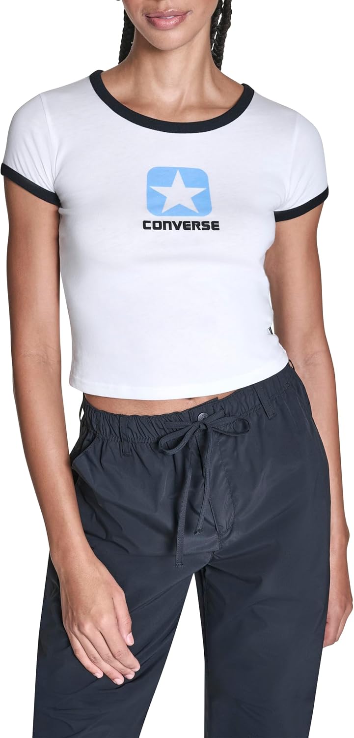 Converse Womens Casual Box Star Crew Neck T-Shirt