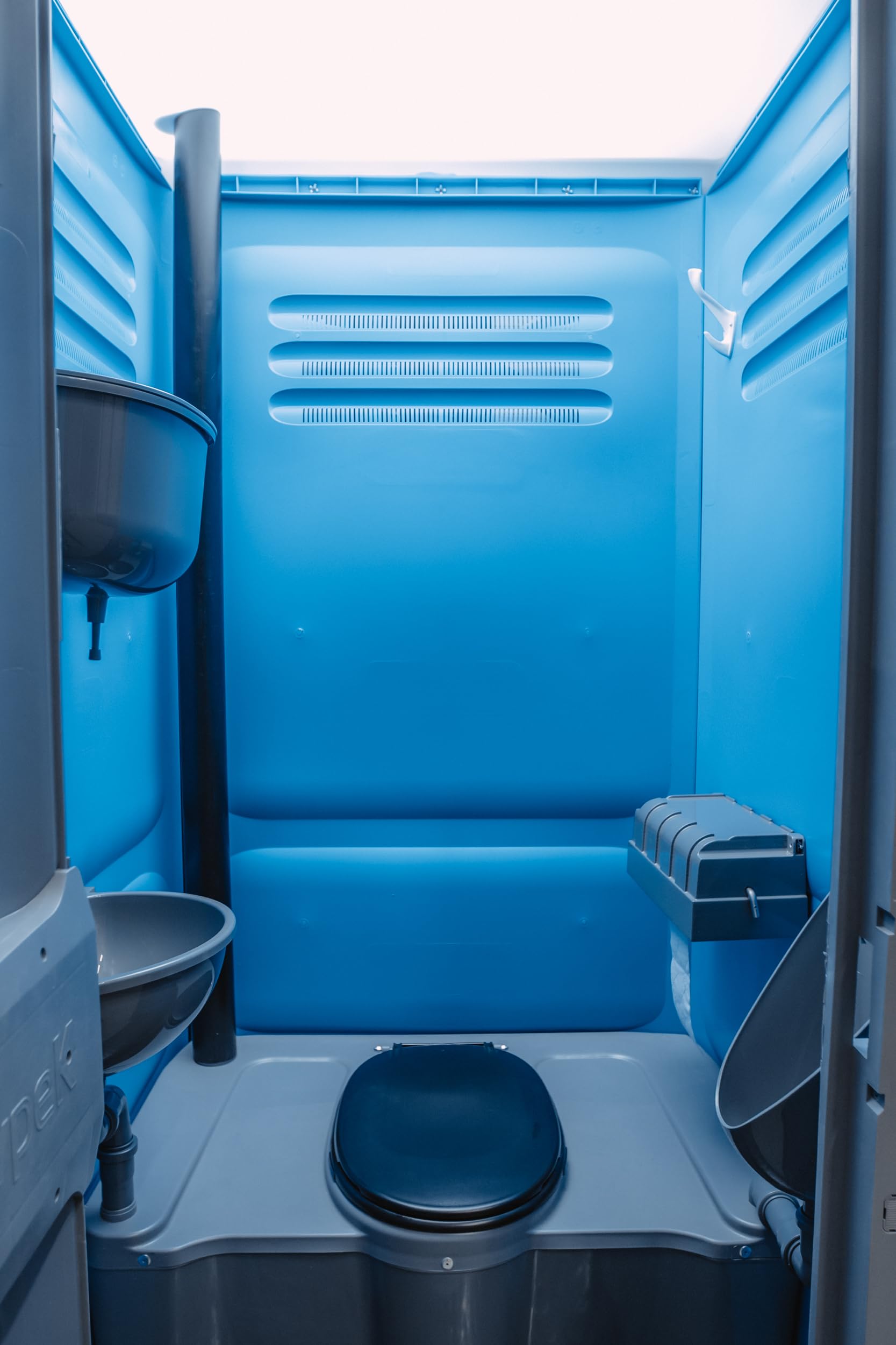 Urinal Kunststoff einfach und wasserlos, mit Schlauch und Schlauchschelle für Camping Garten Keller Baustelle WC, Made in Europe
