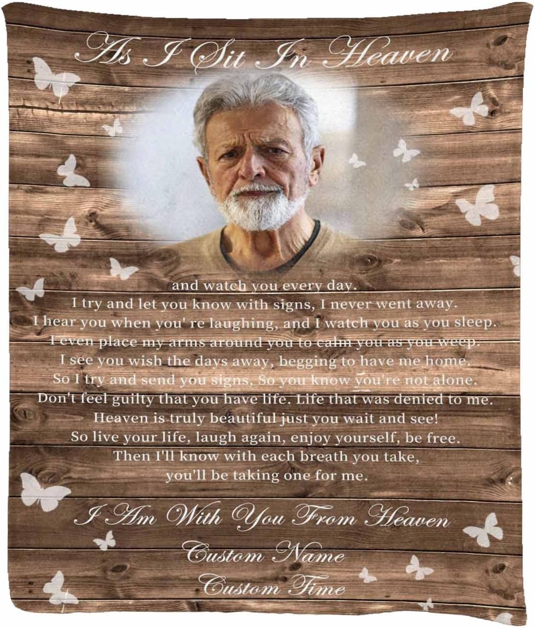 Vesserd Custom Blanket in Loving Memory, I Try and Send You Signs, So You Know You