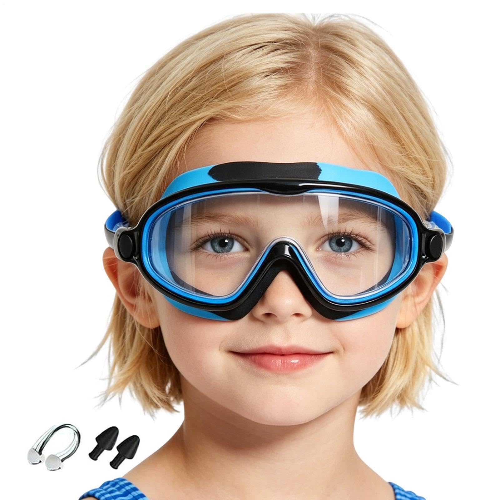Occhiali Da Nuoto Per Bambini Ampia visuale occhiali impermeabili clip naso | Occhiali Nuoto Piscina Mare Allenamento Subito Sport Acquatici Esterni