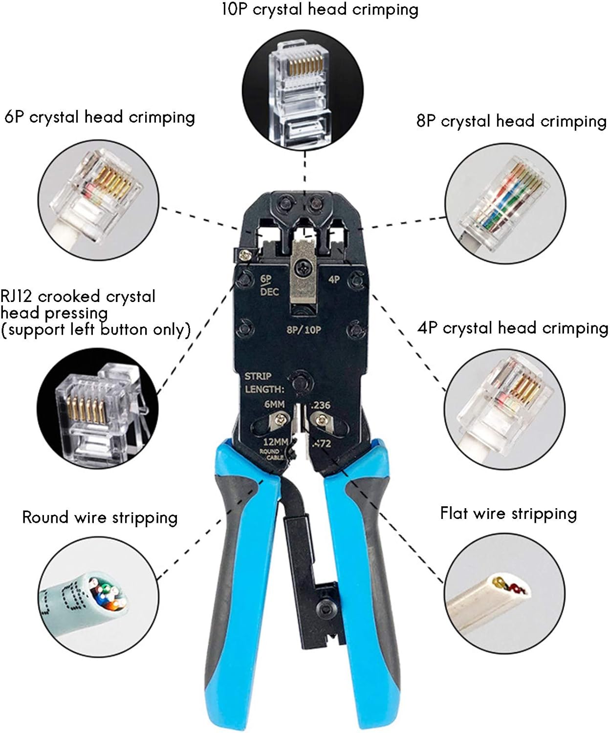 Krimpelő fogó részletes jellemzők bemutatása