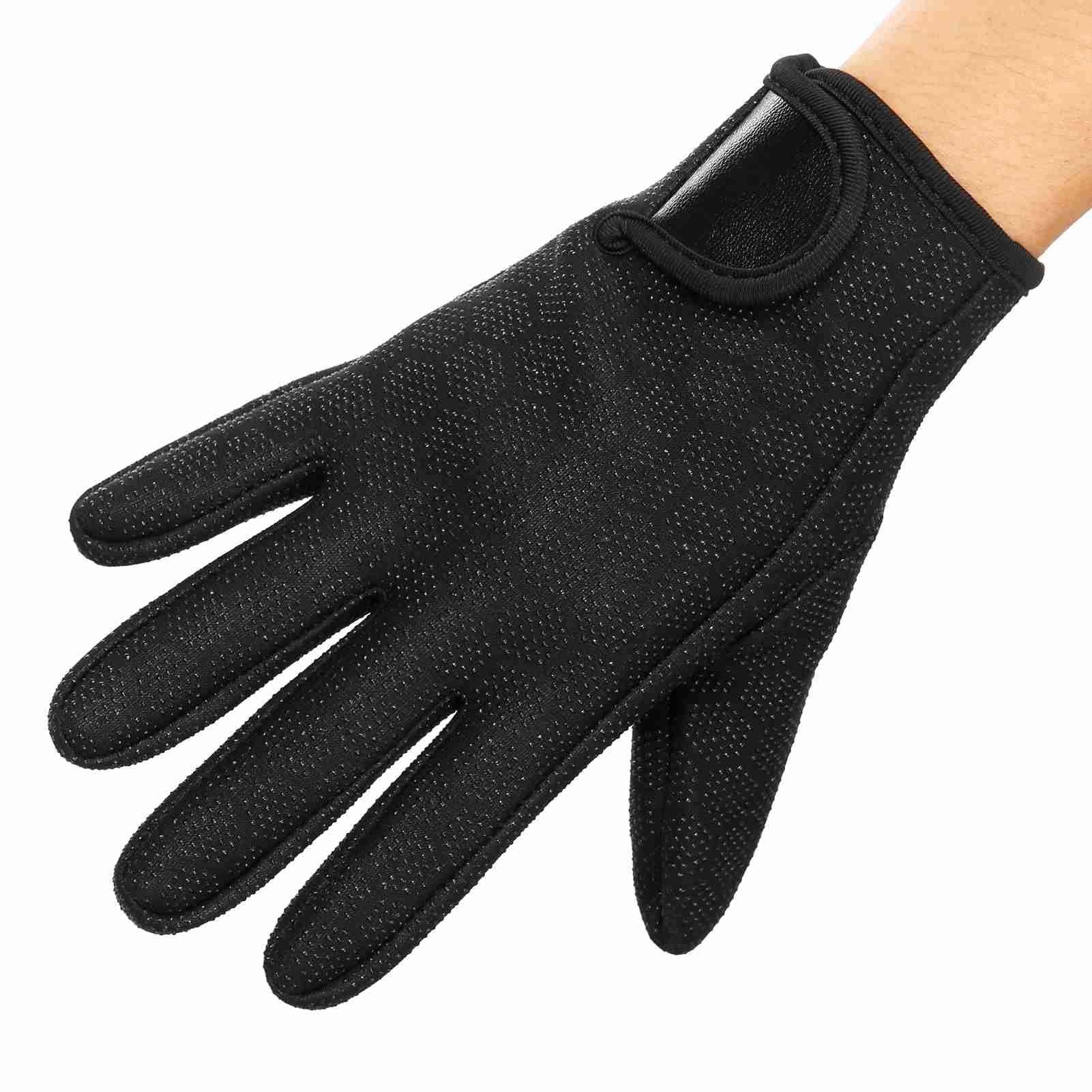 Neoprene Gloves, Cold Water Swimming Accessories Wetsuit Gloves with Adjustable Wrist Strap Wetsuit Gloves for Diving Snorkeling Surfing Paddling Kayaking Swimming (L)