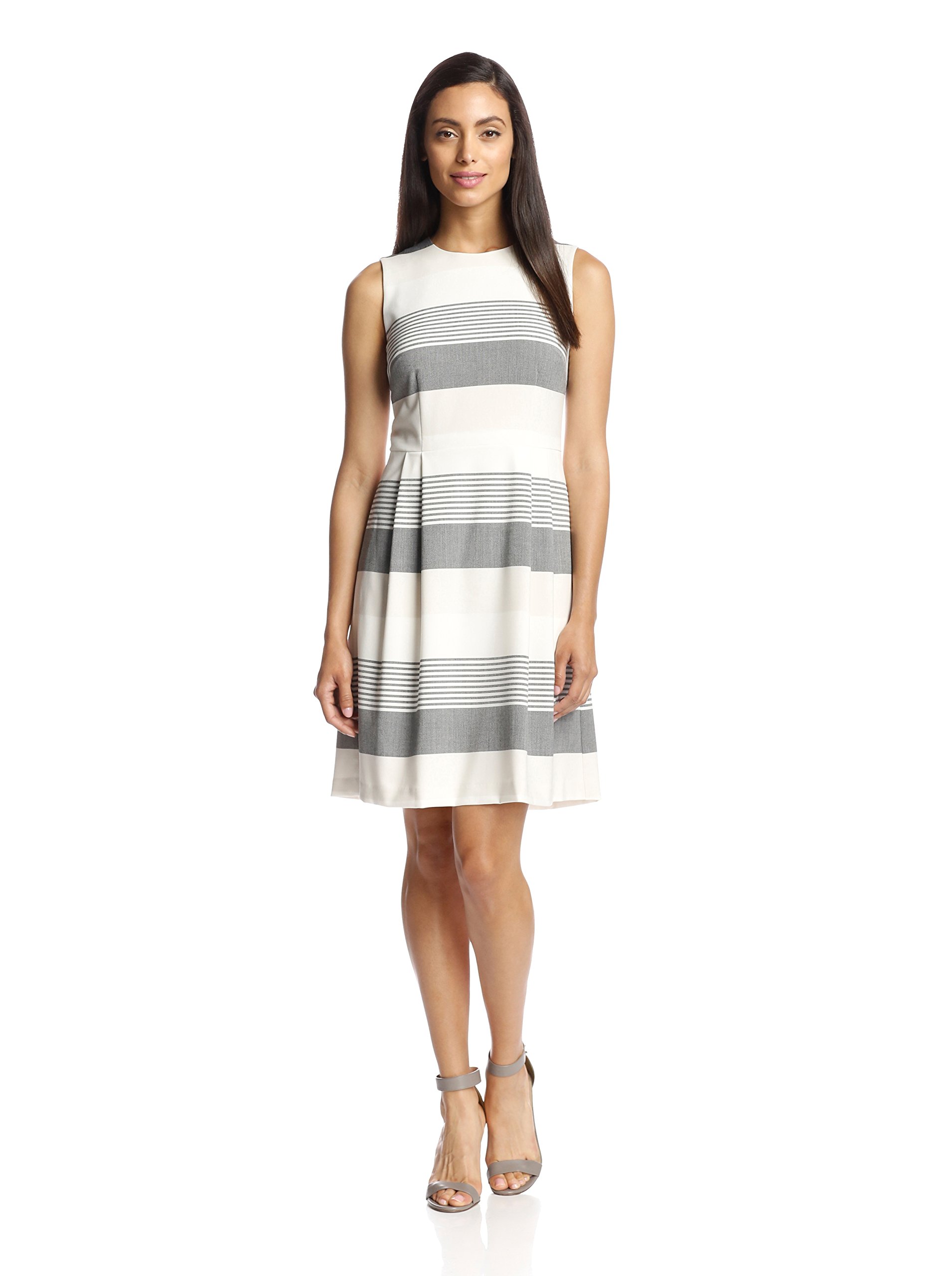 Marc New York by Andrew Marc Women's Striped Fit-and-Flare Dress