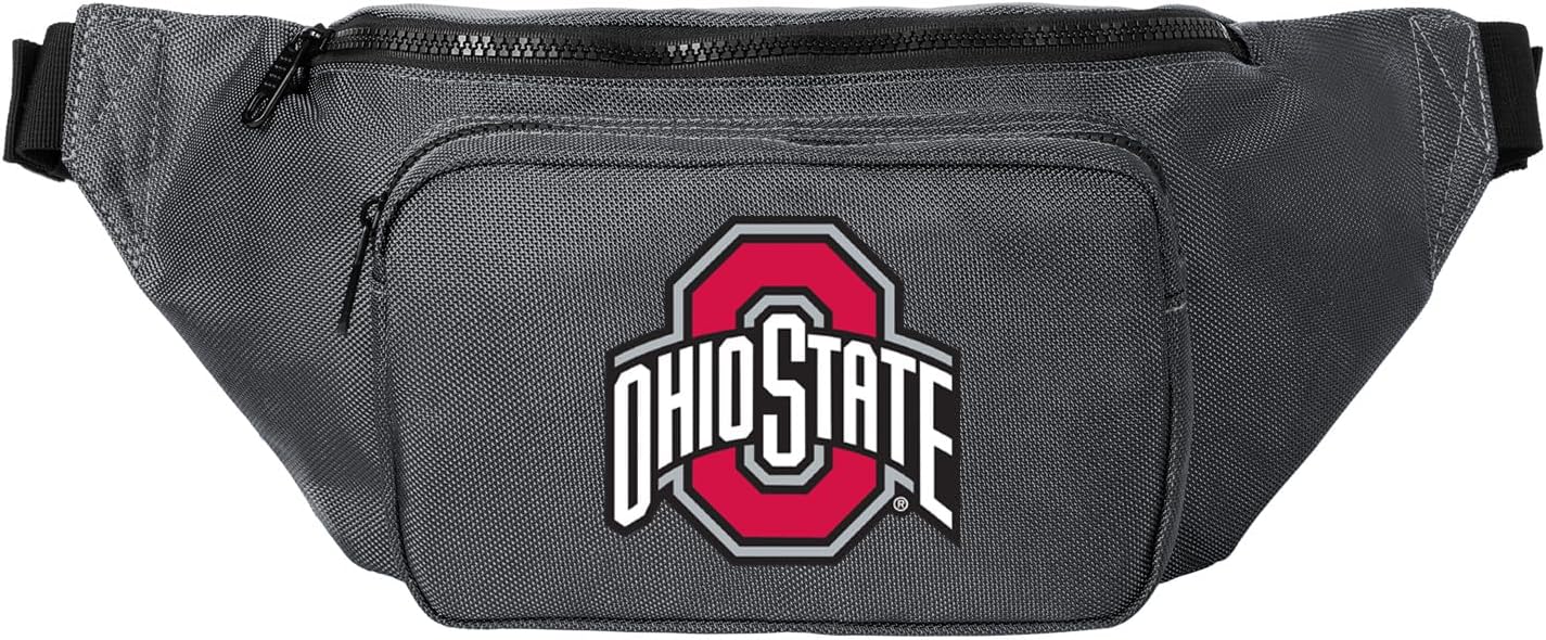 Large OSU Waist Pack or Mens Ohio State Crossbody Bag - For OSU Buckeyes Fans and Alumni, Men or Women