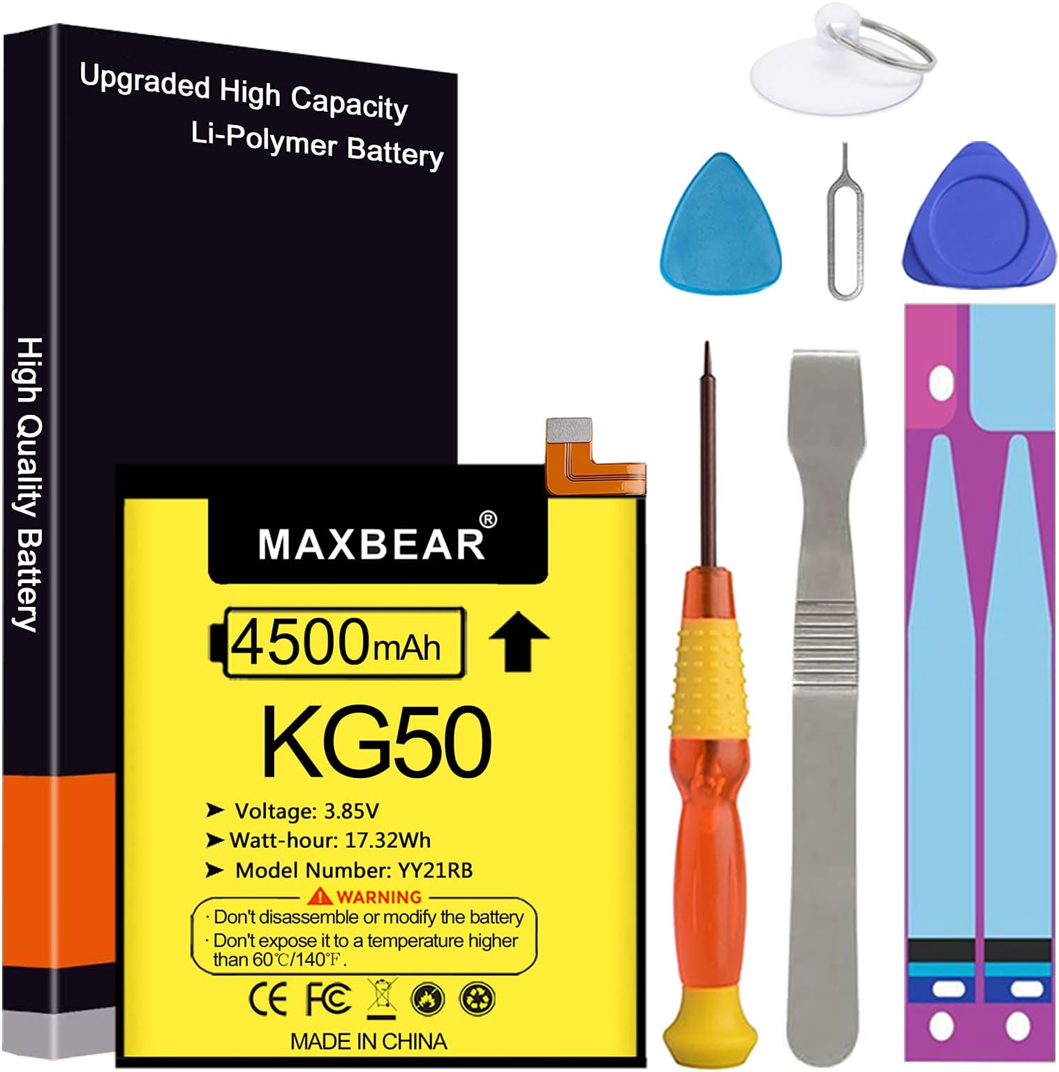 UNKLOU Moto G Stylus Battery, [Upgraded] 4800mAh LiPolymer