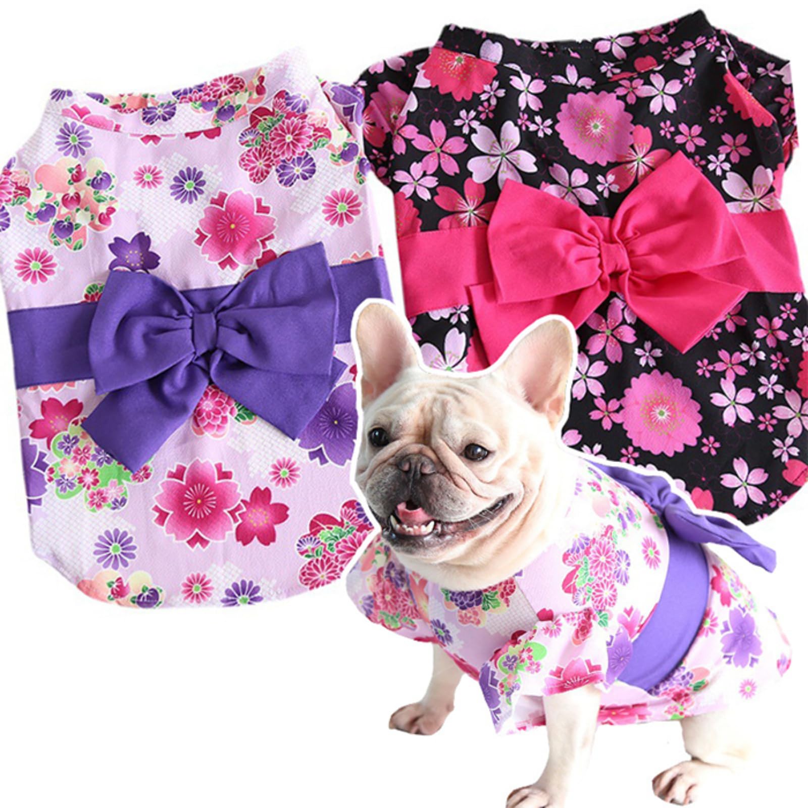 ガッツ様の専用　ハンドメイド　犬服　浴衣ゆかた　夏服　フレブル ガッツ様の専用 ハンドメイド 犬服 浴衣ゆかた 夏服 フレブル