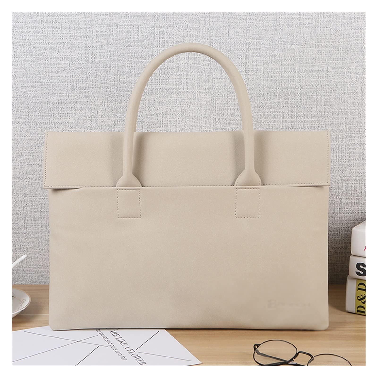 Maletín para Portátil Bolso de computadora portátil simple y fresco Bolso portátil delgado 15.6 pulgadas Impermeable Ligero ligero Durable Bolso de oficina Bolso de gran capacidad Bolso de computadora