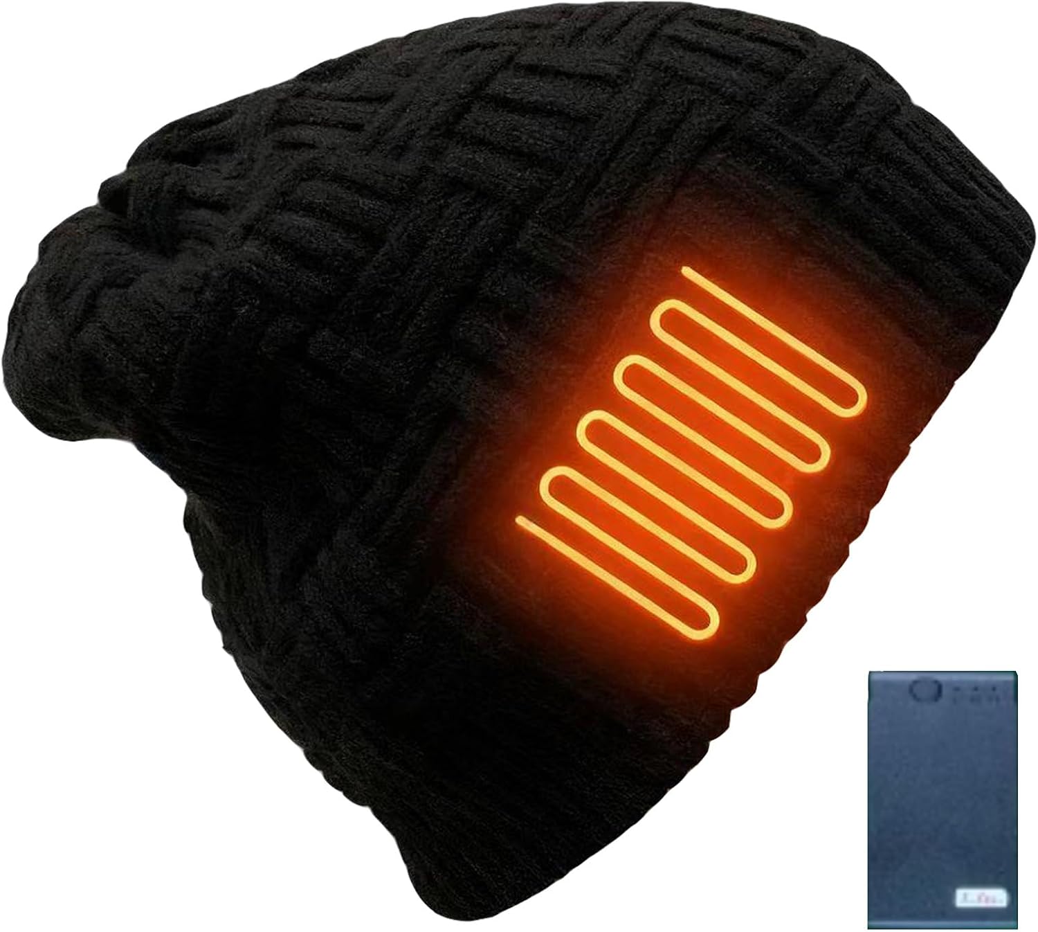 Heated Hat, Rechargeable Heated Beanie, 3.7V 3400mAh Battery, Electric Windproof Thermal Cap, Gifts for Men and Women
