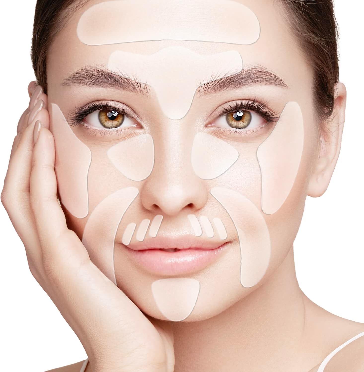 Rossy Forehead Winkle patches, Face Smoothing Patch, Face Lift Tape Invisible, Wrinkle Patches for Face Overnight, Facial Patches to Reduce Fine Wrinkles, Frown and Smile Lines
