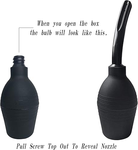 Miniatura 7 de Abyclean Paquete de 2 limpiadores de enema vaginal para la salud de mujeres o hombres (10.5 fl oz, negro)