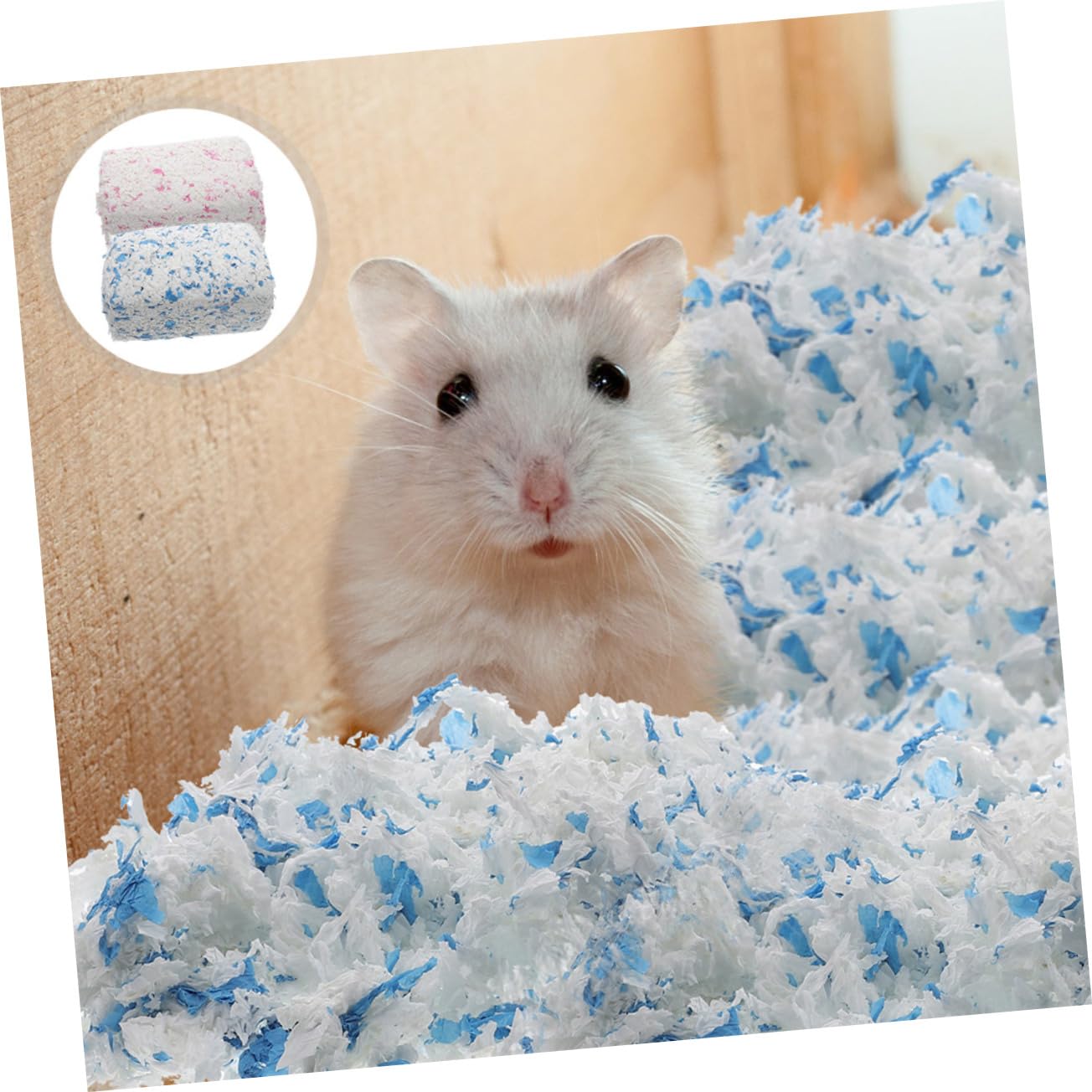 Yardwe Hamsterstreu Papierstreu für Hamster und Meerschweinchen, 2 Beutel