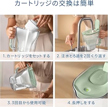 Amazon｜ブリタ 浄水器 ポット型 PFOS/PFOA除去試験済 ろ過水
