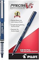 Vista 8 de PILOT, Precise V5, Bolígrafos de tinta líquida con tapa, punta extrafina 0.5 mm, rojo, paquete de 12