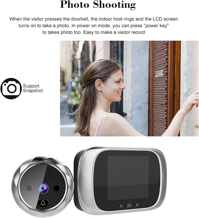 Mirilla digital con pantalla LCD 2.8 pulgadas para puerta miniatura 2
