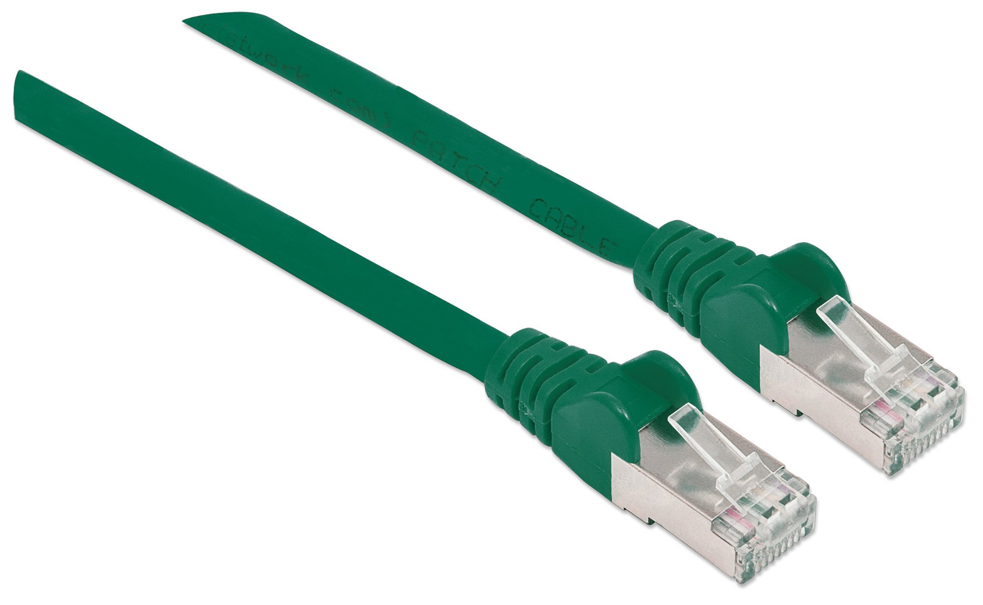 Intellinet Network Patch Cable, Cat7 Cable/Cat6A Plugs, 5m, Green, Copper, S/FTP, LSOH/LSZH, PVC, RJ45, Gold Plated Contacts, Snagless, Booted, Polybag