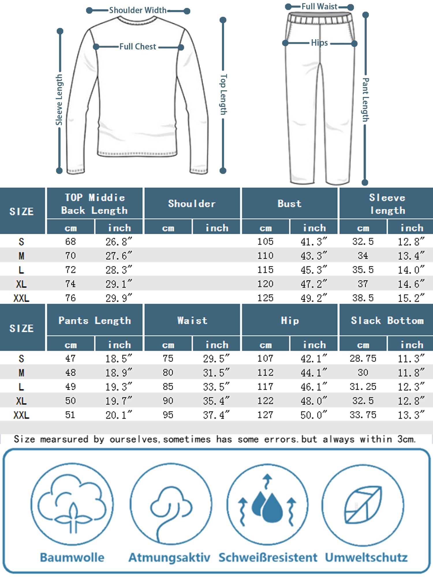 Pyjama d'été Court en Coton pour Homme - Ensemble de vêtements de Nuit 2 pièces avec col Rond, t-Shirt à Manches Courtes et Pantalon de Pyjama pour Homme