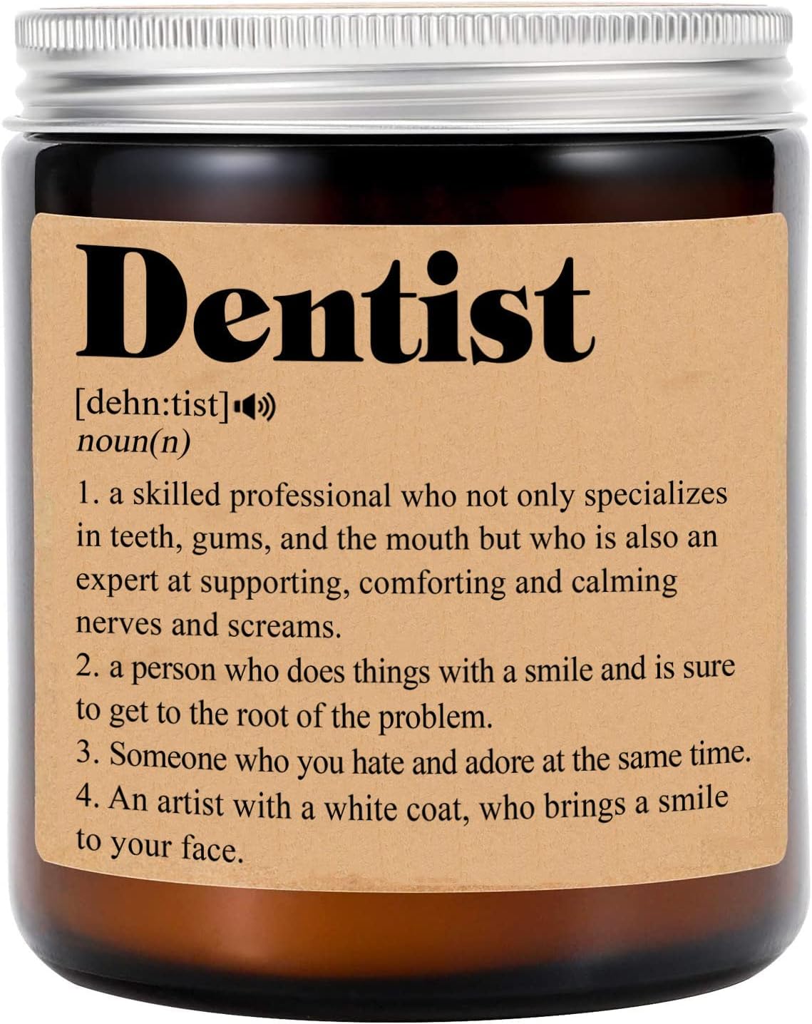 Dentist Definition Candle Gift for Dentist Dentist