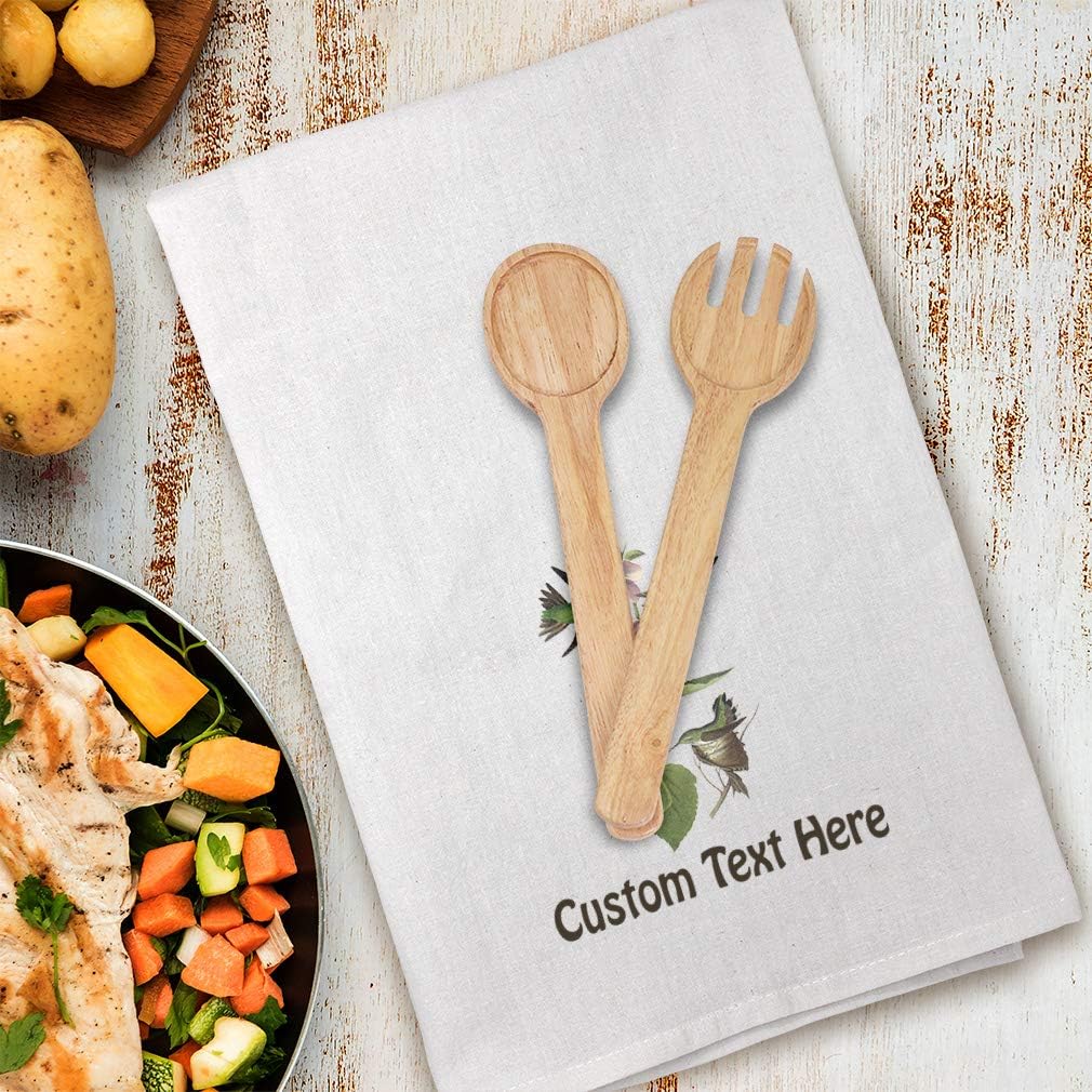 Style In Print Custom Decor Flour Kitchen Towels Anna's Hummingbird James Audubon Birds Animals Animals Birds Cleaning Supplies Dish Towels Personalized Text Here