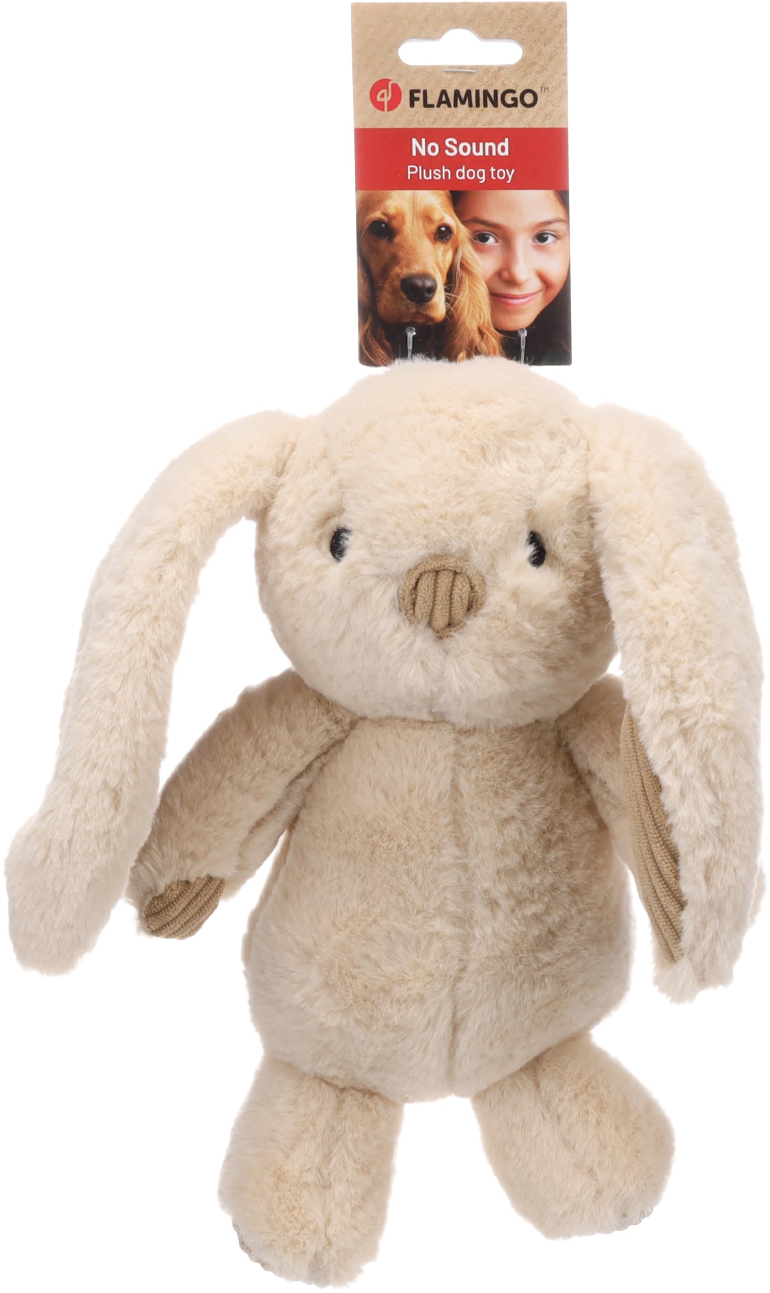 Flamingo TOY ROEGIE RABBIT BEIGE S 21x8,5x26CM