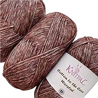 Vista 19 de Cotton to The Core - Hilo de algodón de peso worsted para ganchillo y tejer, paquete de 3 (654 yardas / 300G / 10.58 oz), patrones gratuitos, apto