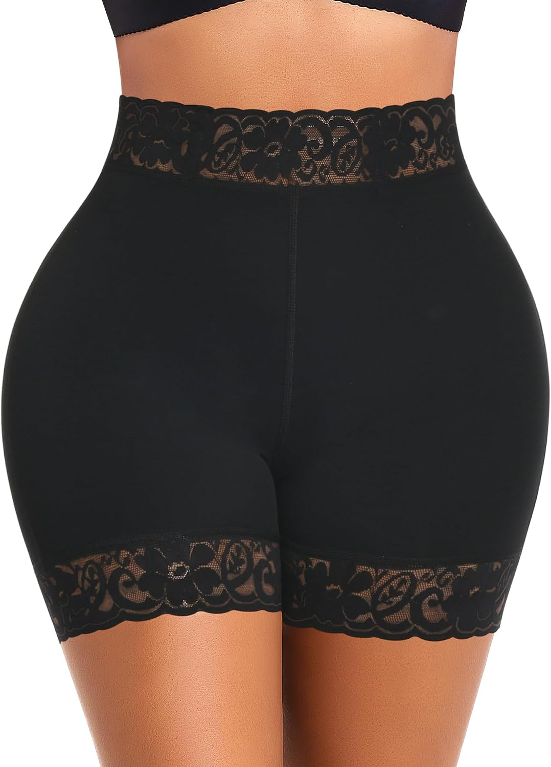 DERCA Padded Underwear for Women Butt Lifting Shapewear Booty Pads Hip Enhancer Lace Boyshorts