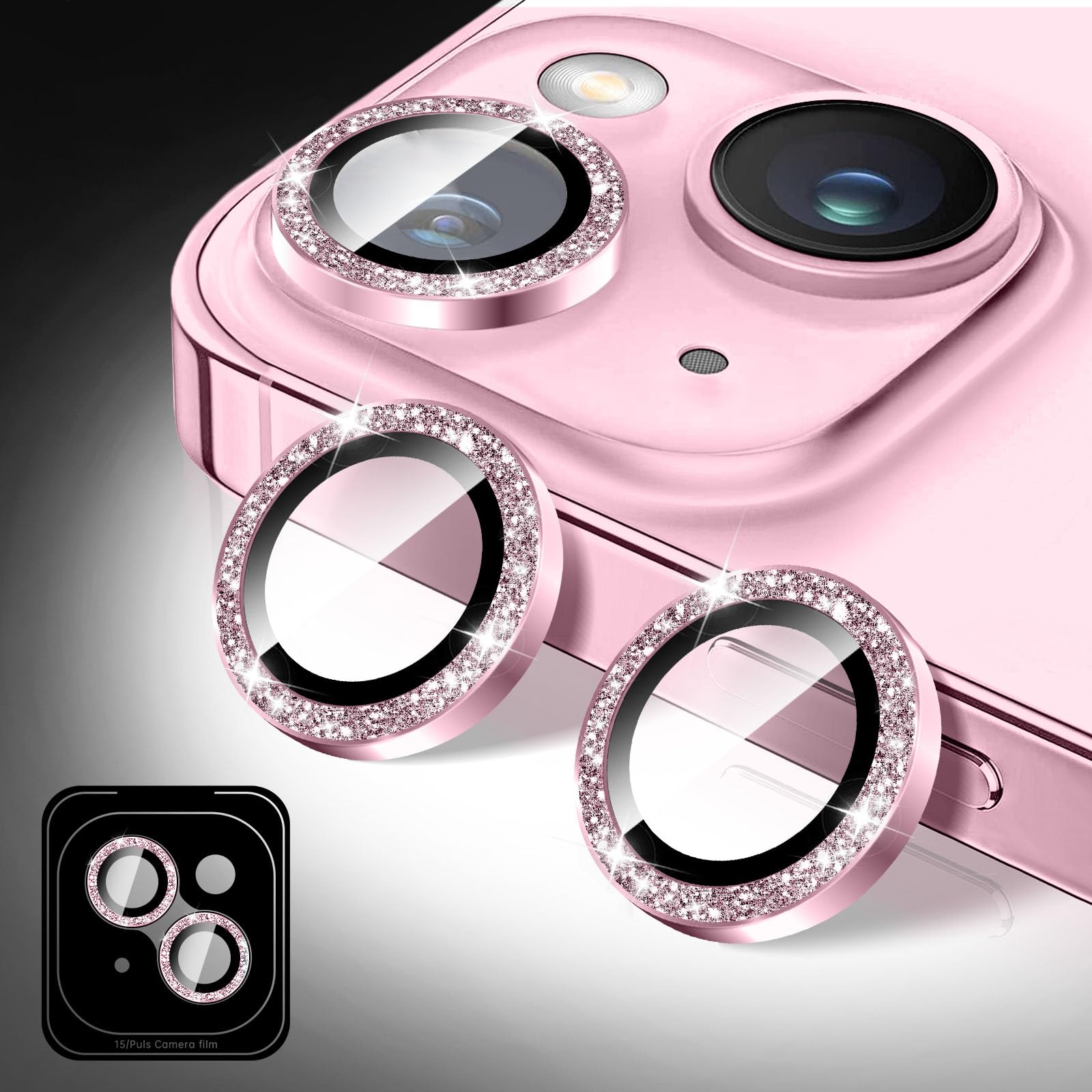 Amazon.co.jp: 対応iPhone 13/13 Miniキラキラカメラレンズ 