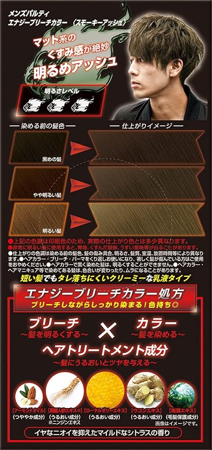 メンズパルティ エナジーブリーチカラー シルバーアッシュ 美容健康エブリデイ通販