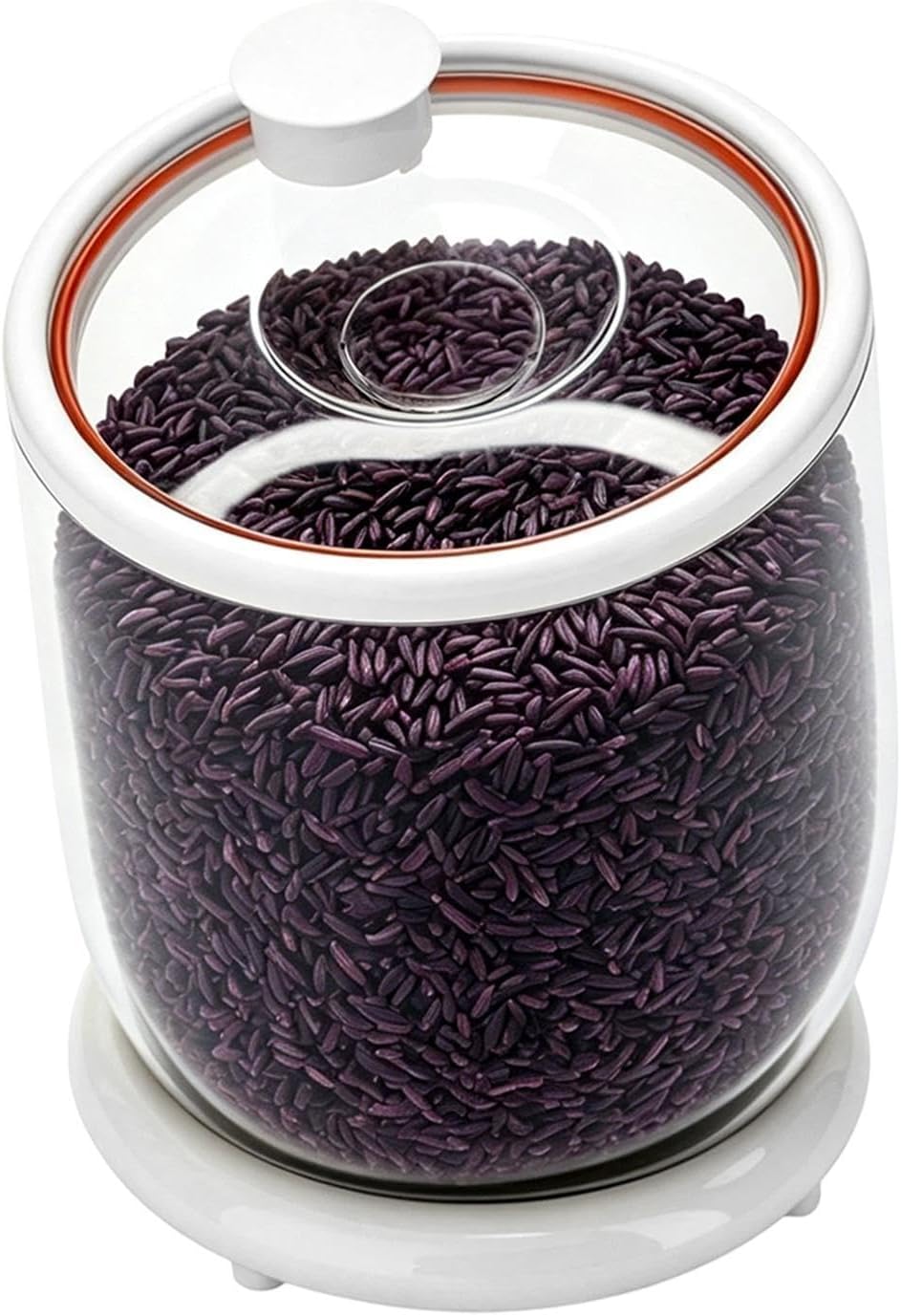 Rice Storage, Airtight Grain Pouring Tiltable Container, Rice Bin Holder