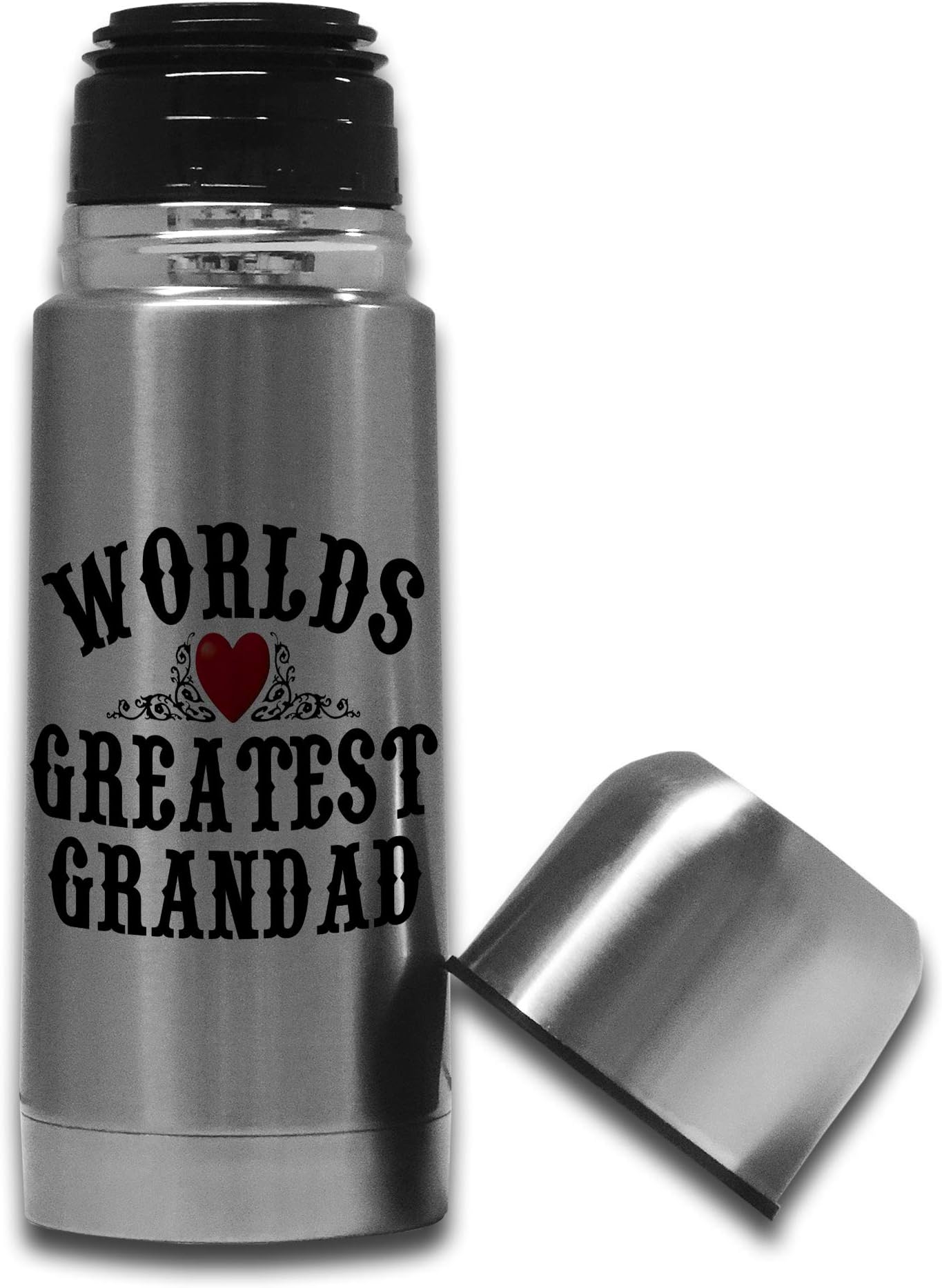 350ml Worlds Greatest Grandad Stainless Steel Thermos Vacuum Flask Bottle