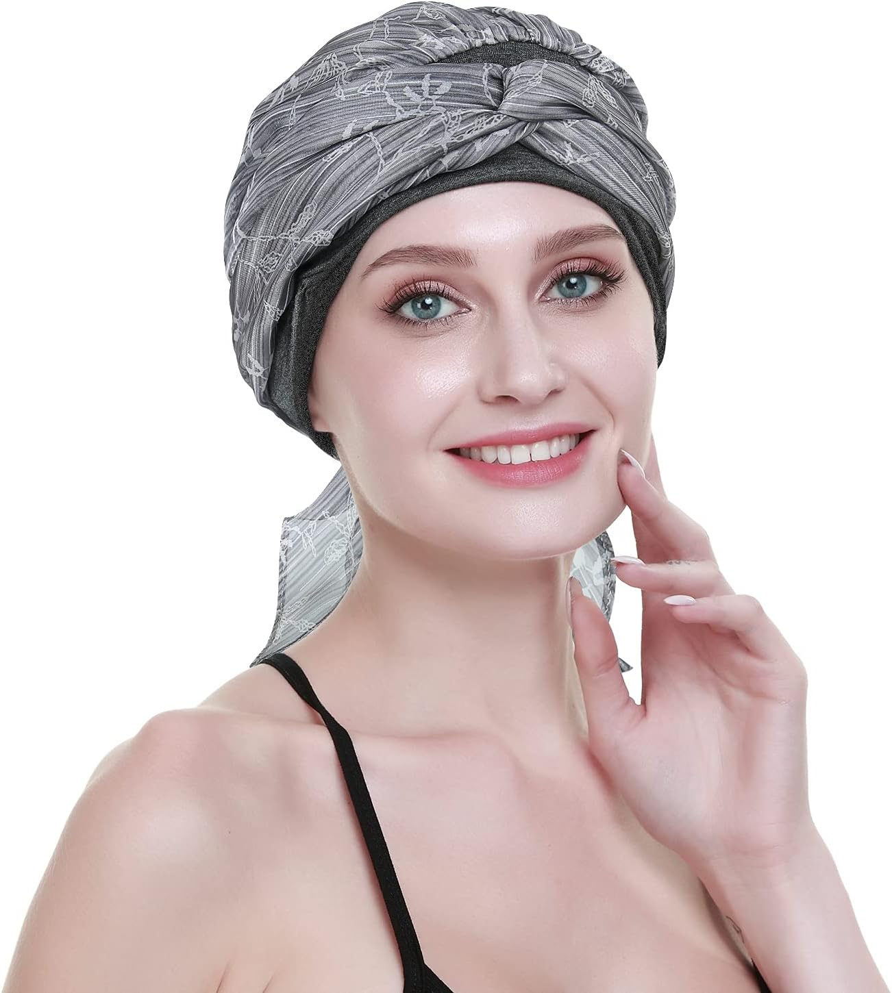 Chemo Headwear Turbans for Women Long Hair Head Scarf Headwraps Cancer Hats - Image 3